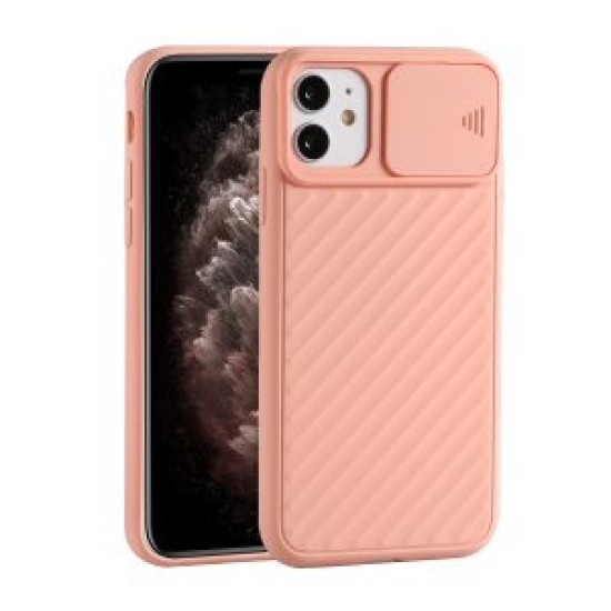 SILICONE COVER WITH CAMERA SHIELD FOR APPLE IPHONE 11 PINK